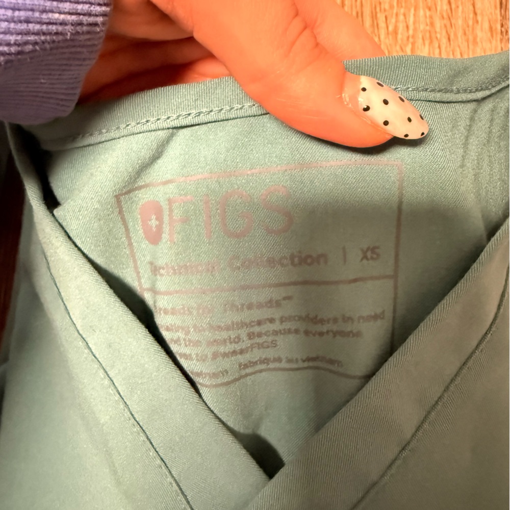 Teal Scrub Set. - Picture 2 of 3